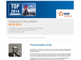 Application web : EDF Luminus Newsletter